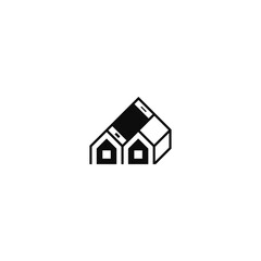 Mobile phone shaped residential house logo design.