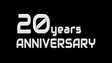 New-year anniversary text illustration.  New year celebration event.