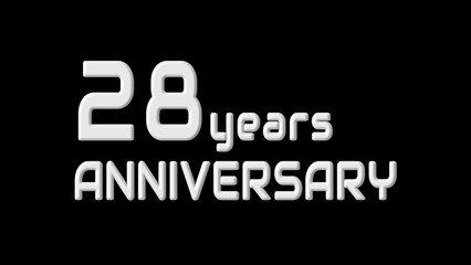 New-year anniversary text illustration.  New year celebration event.