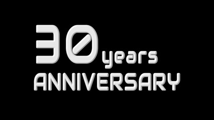 New-year anniversary text illustration.  New year celebration event.