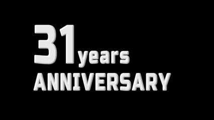 New-year anniversary text illustration.  New year celebration event.