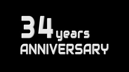 Obraz premium New-year anniversary text illustration. New year celebration event.