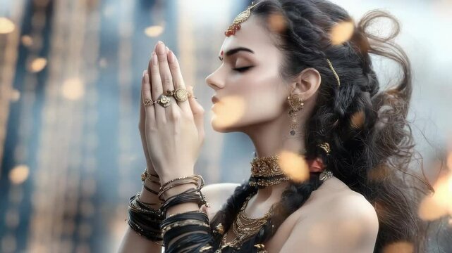 Hindu goddess Parvati: sacred mountain daughter, uma name, gauri purity, durga warrior, kali destroyer, annapurna nourisher, lalita grace, bhavani life giver, ambika maternal, tripura sundari beauty