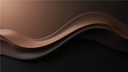 Abstract background with soft brown black gradient and flowing line.
