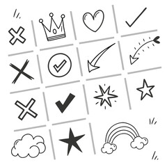 yes and no check marks