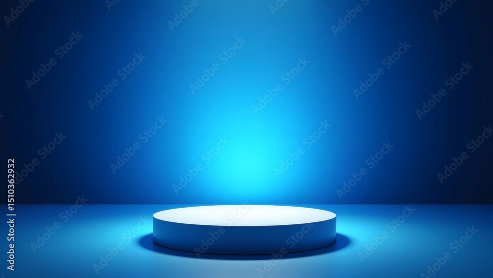 Poster a vibrant, illuminated, and inviting stage, ready for showcasing an object or idea. the lighting cre