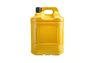 Bright Yellow Plastic Jerrycan Container for Fuel or Liquid Storage Perfect for Industrial or Automotive Uses