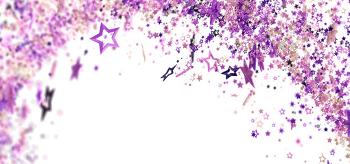 Sparkling star background with purple and pink glitter. Perfect for celebration designs.