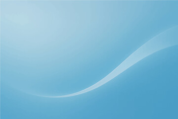 Naklejka premium Abstract background with soft blue gradient and flowing line.