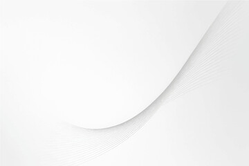 Abstract background with white gradient and flowing line.