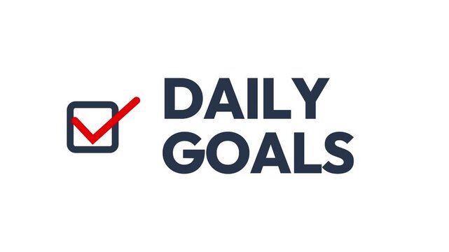 Daily, Weekly and Monthly goals achievement concept with hand marking box, checklist 4k footage
