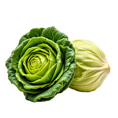 Obraz premium Fresh Green Cabbage with Round Leafy Texture and Tight Folded Leaves for Healthy Cooking and Nutrition