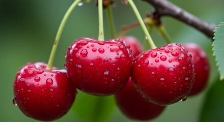 RainKissed Cherries A JewelToned Bounty
