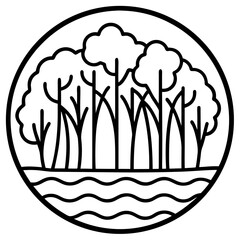 vector illustration of a mountain landscape