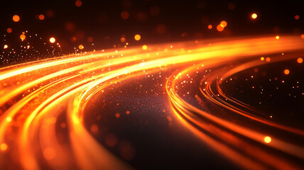 Bright glowing background with dynamic lines and glitter. Ideal for music album covers, advertising banners and digital presentations.