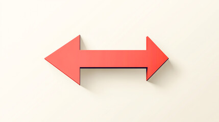 Red arrow icon for web navigation and directional graphics