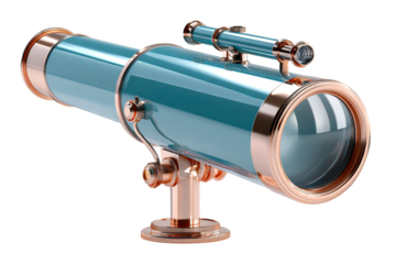 Decorative telescope with transparent design for home decor