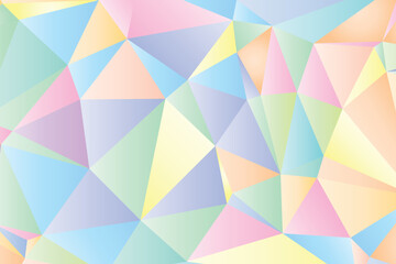 The colorful polygonal vector background displays overlapping gradient triangles, creating a vibrant geometric design full of depth, light, and modern abstract style.

