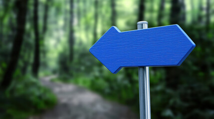 camping trail directional signs from low angle, forest backdrop with morning mist, travel adventure feel,