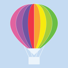 Fototapeta premium hot air balloon, vector illustration