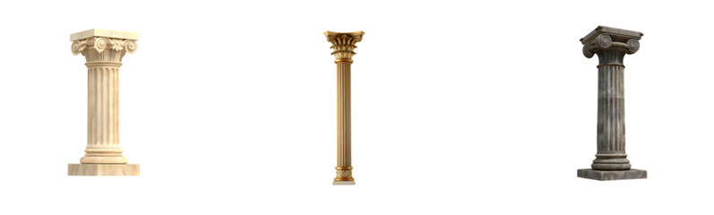 Ancient Decorative Pillars: Ornate Columns for Architectural Design

