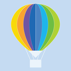 Fototapeta premium hot air balloon, vector illustration
