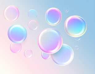 レインボーなバブルの背景