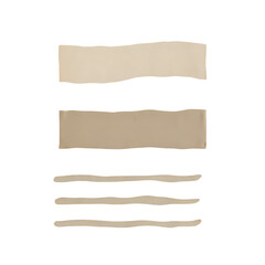 Fototapeta premium Beige and tan color palette for interior design and home decor inspiration on transparent background