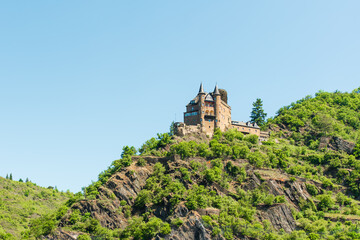 Die Burg Katz im Rheintal bei St. Goarshausen