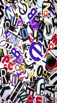 random magazine letters transition 