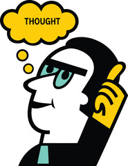 Obraz premium High quality Brainstorming vector illustration, Business or marketing banner, social media icon or banner, business presentation material.