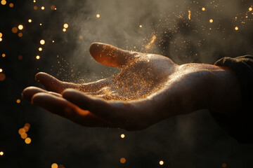 Floating particles with ambient fog for item