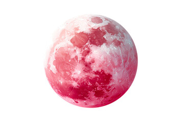 Red moon on a clear background showcasing celestial beauty