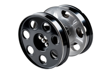 Sleek, shiny car wheel design for various vehicles