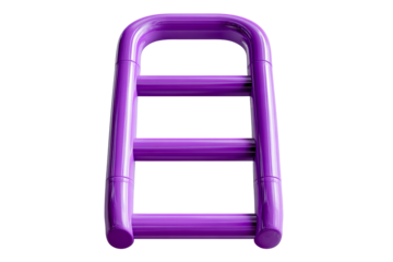 Bright purple climbing ladder designed for kids outdoor play
