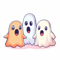 Obraz premium Kawaii Halloween Candy Parade.