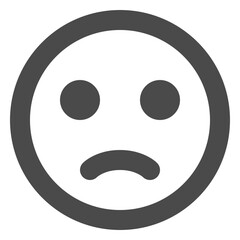 Clean and Modern Icon of Sad