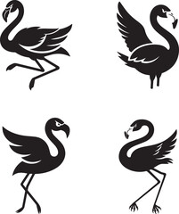 Flamingo Vector Silhouettes