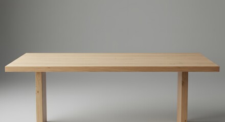 empty wooden table