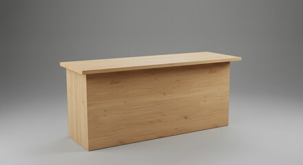 empty wooden box