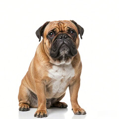 Obraz premium english bulldog puppy on white background