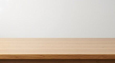 empty wooden table