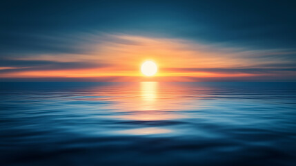 Obraz premium Stunning sunrise with glowing solar eclipse and soft focus horizon, capturing the beauty of a celestial event with dramatic lighting and atmospheric effects.
