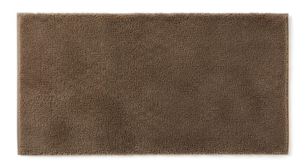 Soft Brown Shag Bath Mat Texture, Home Decor