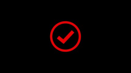 red checkmark symbol yes approve choice, red tick doodle, hand drawn check mark animation ' Check mark brush paint style symbol animation - Powered by Adobe