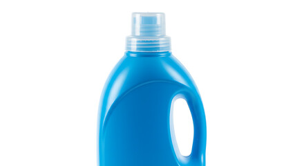 Blue Plastic Bottle with Handle and Cap - Cleaning Product Packaging Mockup