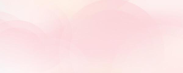 Minimalist banner background, pastel colorful, pink and yellow gradations. Circle effect style geometric, abstract background.