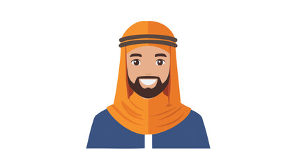 Fototapeta premium Authentic Islamic Traditional Outfit Avatar 