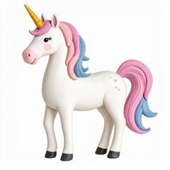 Whimsical Pastel Unicorn Illustration