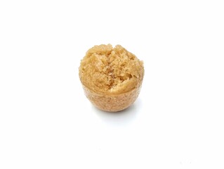 Apem cake or Indonesian traditional food made from rice flour isolated on white background	